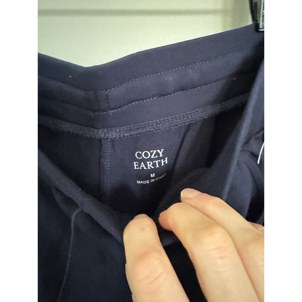 NWOT Women’s Cozy Earth Ultrasoft Bermuda Pajama Shorts in Navy SZ M - Picture 3 of 6